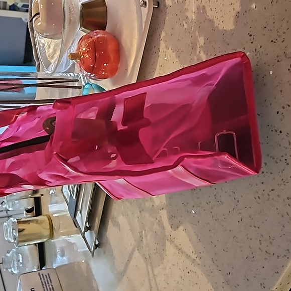 The Tote Bag Beach Pink Bag Mesh Clear Tote - Picture 10 of 11